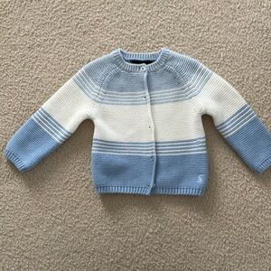 Joules Haywood Infant Striped Cardigan, 6-9 months